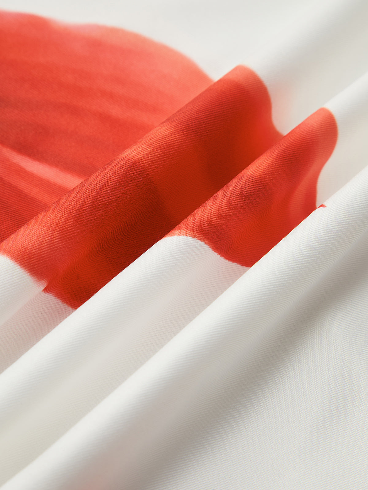 Crimson Bloom Silk Dress