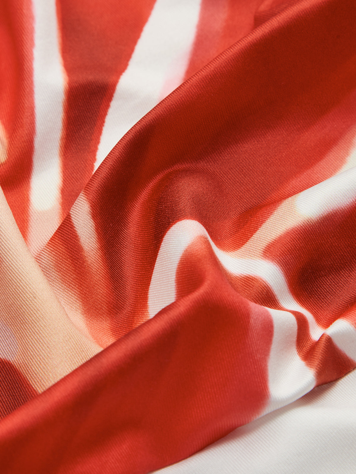 Crimson Bloom Silk Dress