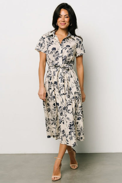pint2-floral Print Twist Elegant Dress (Copy) (Copy)
