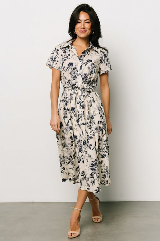 pint2-floral Print Twist Elegant Dress (Copy) (Copy)